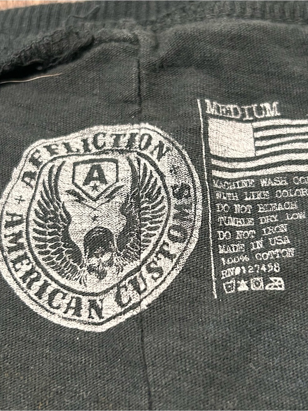 Affliction American Customs Long Sleeve With Lace & Studded Accent Henley Top - Picture 4 of 8